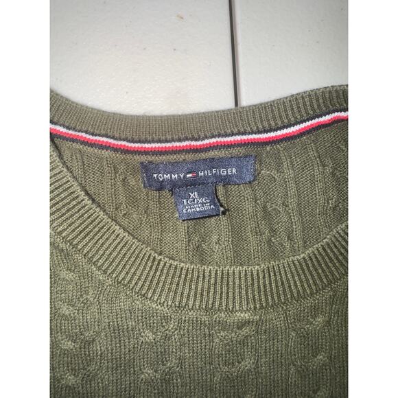 Tommy Hilfiger Womens XL Sweater Fishermen Cable Knit Fall Cool Weather Basic - Picture 4 of 7